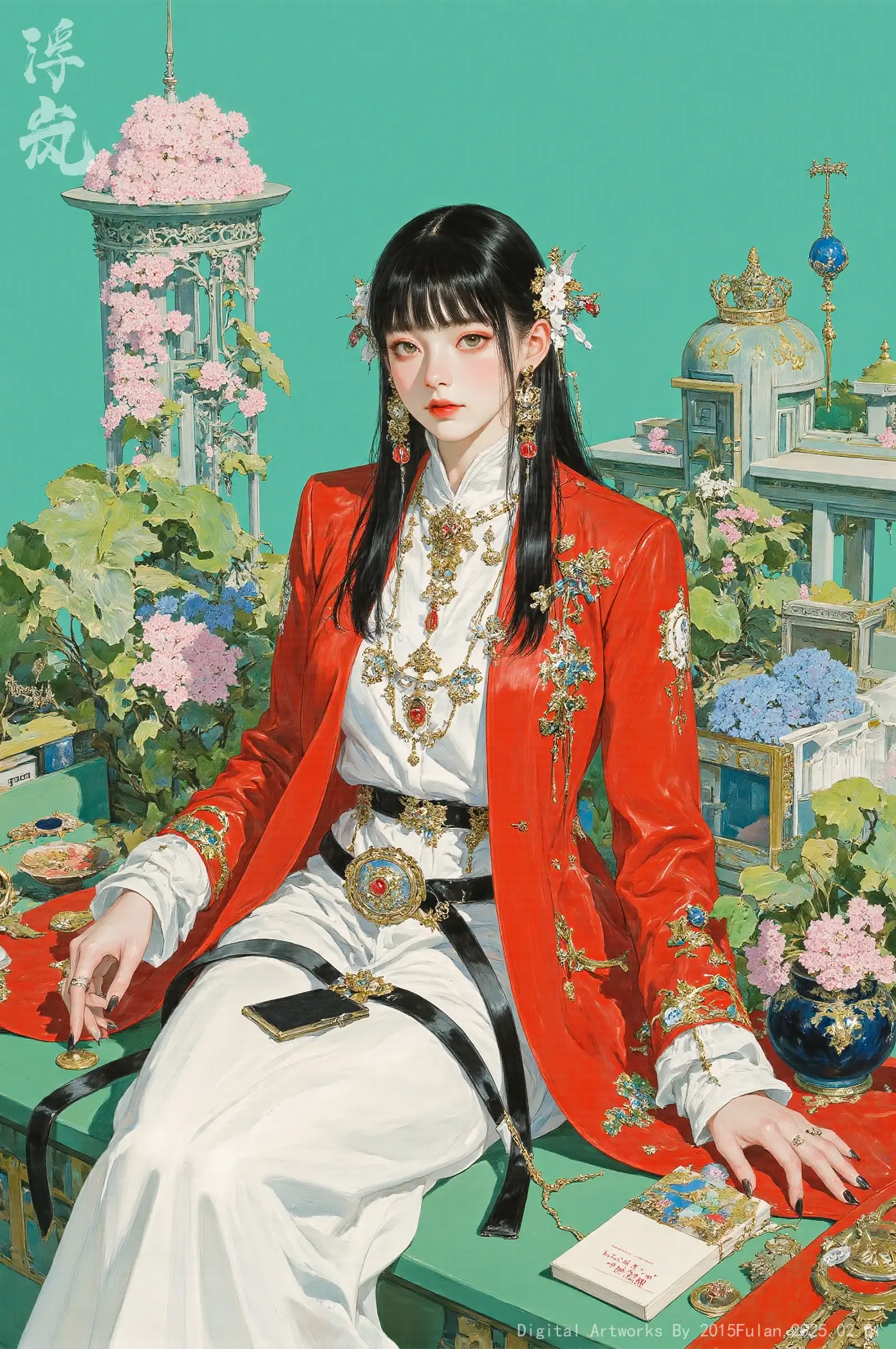 The girl dances gracefully, with clear movements, full of charm.