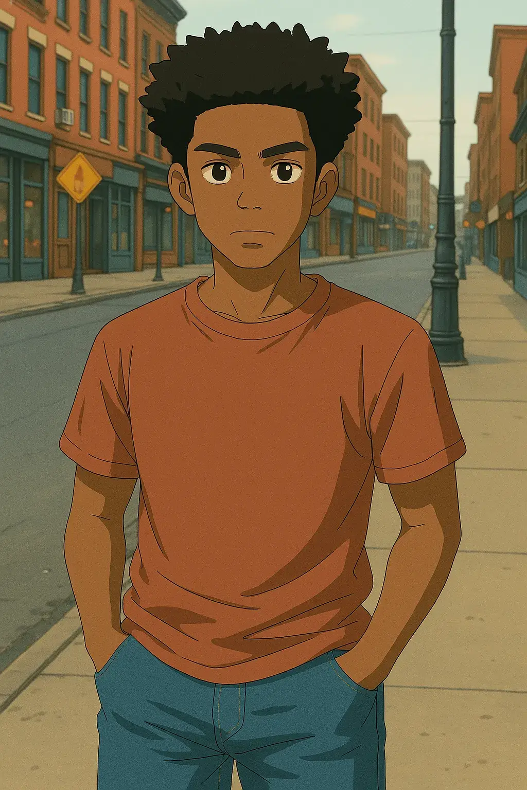 boy photo converted by studio ghibli ai generator