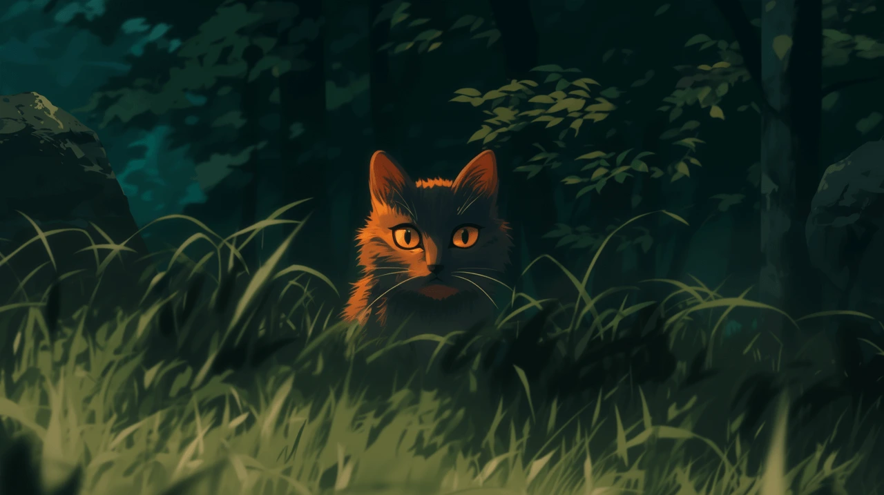 A cat turns into a tiger